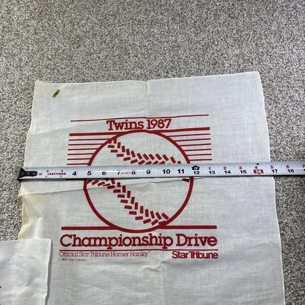 Vintage 1987 Minnesota Twins Towel Set Of 3 MLB‎ Star Tribune Homer Hanky